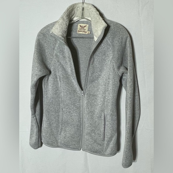 Faded Glory size Small ladies zip up cardigan sweat top gray - Picture 6 of 11